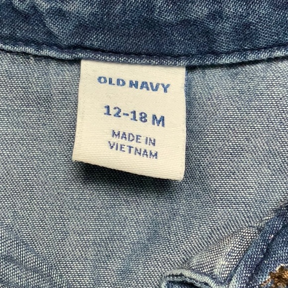 Old Navy 12-18m Denim Dress - Picture 2 of 3
